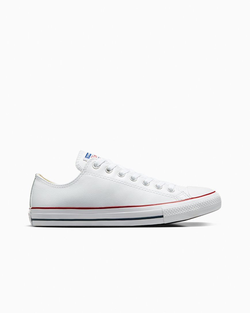 Tenisi Dama Converse Chuck Taylor All Star Piele Albi | RO FHYXI935